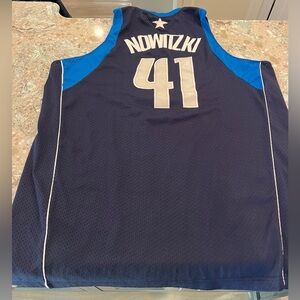 XXL Dirk Nowitzki Throwback Dallas Mavericks Jersey